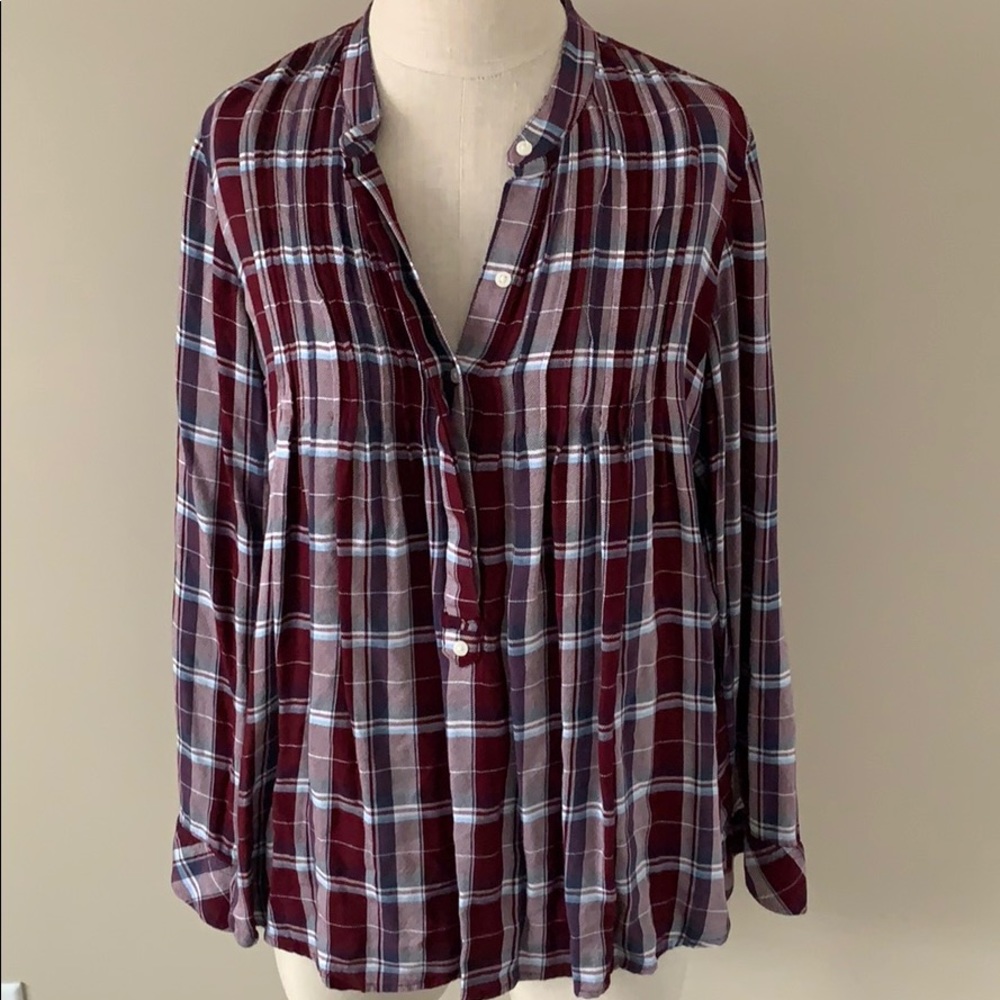 Gap flannel blouse